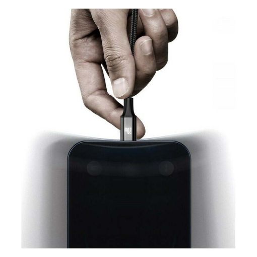 Εικόνα της Καλώδιο Baseus Rapid Series Braided 3in1 USB to Type-C / Lightning / micro USB 1.5m Black CAMLT-SC01