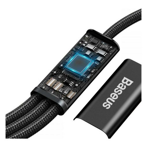 Εικόνα της Καλώδιο Baseus Rapid Series Braided 3in1 USB to Type-C / Lightning / micro USB 1.5m Black CAMLT-SC01