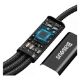 Εικόνα της Καλώδιο Baseus Rapid Series Braided 3in1 USB to Type-C / Lightning / micro USB 1.5m Black CAMLT-SC01