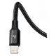 Εικόνα της Καλώδιο Baseus Rapid Series Braided 3in1 USB to Type-C / Lightning / micro USB 1.5m Black CAMLT-SC01
