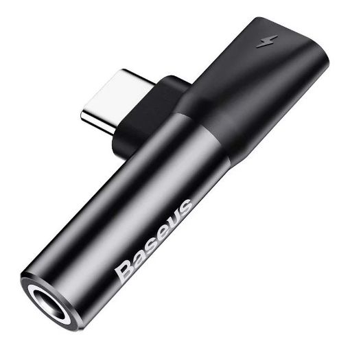 Εικόνα της Audio Adapter Baseus USB-C to Mini 3.5mm/ USB-C F/F Black CATL41-01