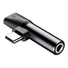 Εικόνα της Audio Adapter Baseus USB-C to Mini 3.5mm/ USB-C F/F Black CATL41-01
