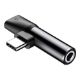 Εικόνα της Audio Adapter Baseus USB-C to Mini 3.5mm/ USB-C F/F Black CATL41-01
