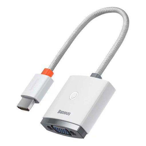 Εικόνα της Adapter Baseus Lite Series HDMI to VGA M/F White WKQX010002