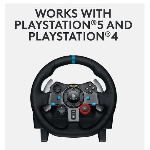 Εικόνα της Logitech Wheel G29 Driving Force Racing (PS5-PS4-PS3-PC) & Gaming Headset Logitech Astro A10 White Bundle 991-000486