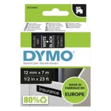 Εικόνα της Ετικέτες Dymo D1 Standard 12mm x 7m White On Black 45021 S0720610