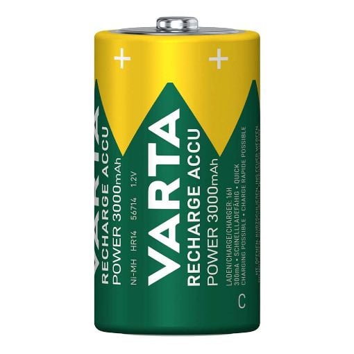Εικόνα της Μπαταρίες Επαναφορτιζόμενες C 1.2V Varta Ready To Use 3000mAh 2 Τεμ