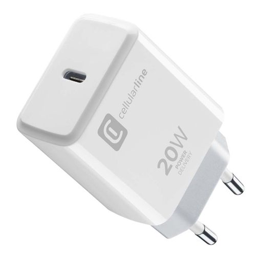 Εικόνα της Φορτιστής Cellular Line Type-C 20W White ACHIPHUSBCPD20WW