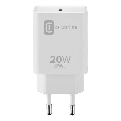 Εικόνα της Φορτιστής Cellular Line Type-C 20W White ACHIPHUSBCPD20WW