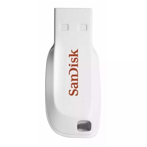 Εικόνα της SanDisk Cruzer Blade 16GB White SDCZ50C-016G-B35W
