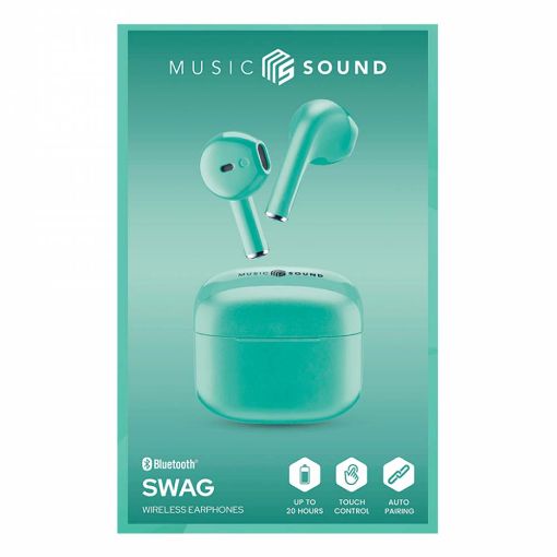 Εικόνα της Earphones Cellular Line Swag TWS Bluetooth Green BTMSTWSSWAGG