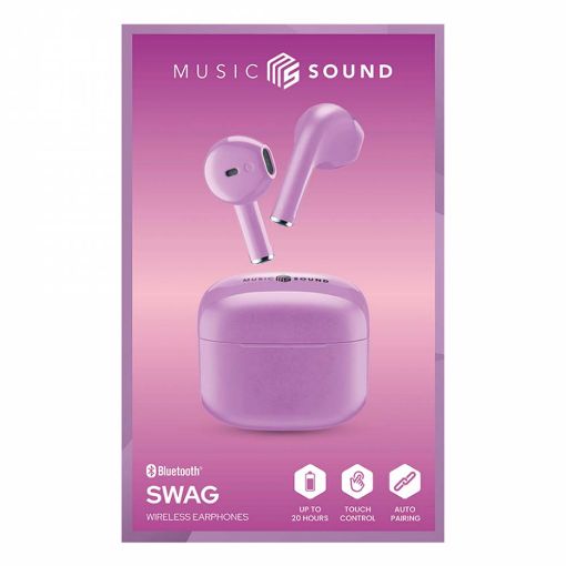 Εικόνα της Earphones Cellular Line Swag TWS Bluetooth Violet BTMSTWSSWAGV
