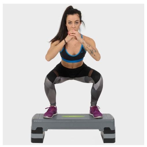 Εικόνα της Aerobic Stepper HMS με Ρυθμιζόμενο Ύψος Gray/Black AS005