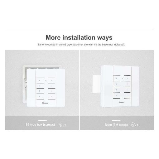 Εικόνα της Smart Remote Controller Sonoff 433MHz 8 Keys White RM433-R2