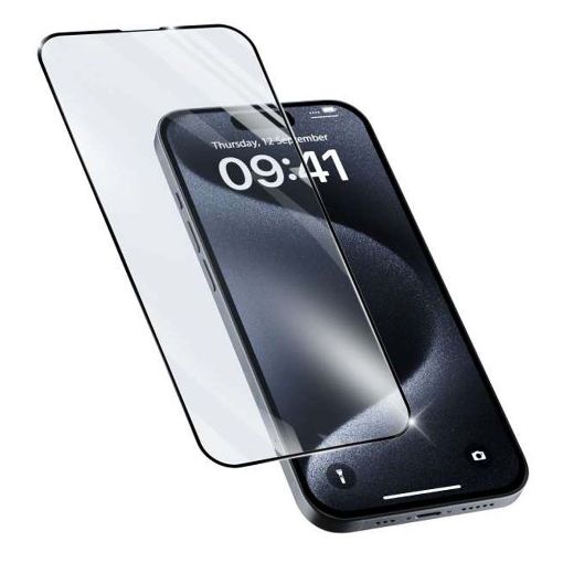 Εικόνα της Cellular Line Tempered Glass for iPhone 15/15 Pro TEMPGCAPIPH15K