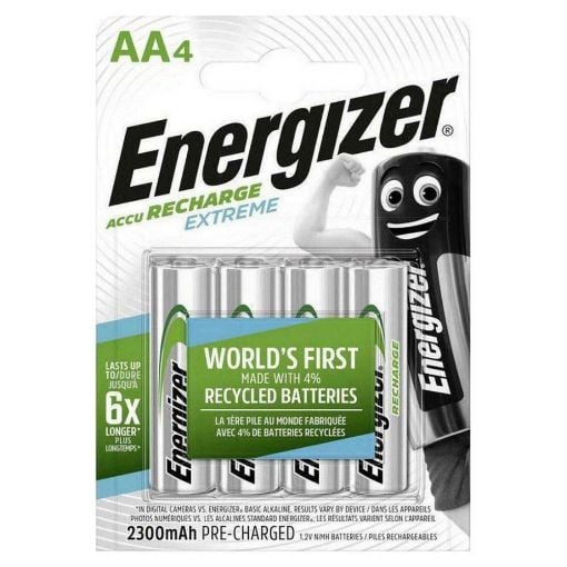 Εικόνα της Επαναφορτιζόμενες Μπαταρίες Energizer Extreme AA Ni-MH 2300mAh 4τμχ 4609612