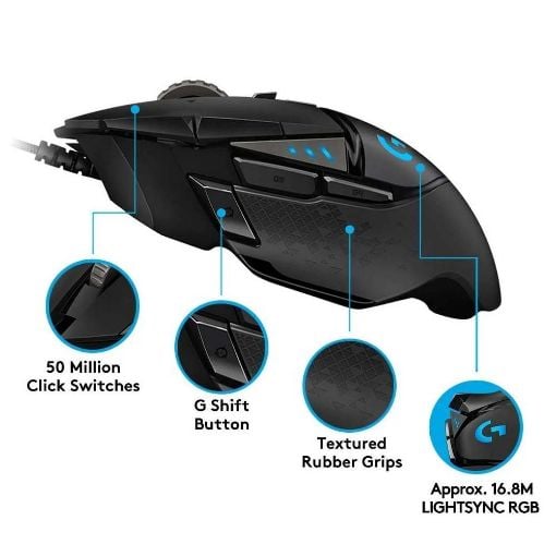 Εικόνα της Ποντίκι Logitech G502 Hero 910-005471