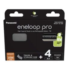 Εικόνα της Επαναφορτιζόμενες Μπαταρίες Panasonic Eneloop Pro AA Ni-MH 2500mAh 1.2V & Battery Case 4τμχ 30511467