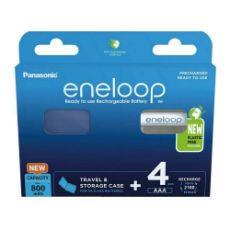 Εικόνα της Επαναφορτιζόμενες Μπαταρίες Panasonic Eneloop Pro AAA Ni-MH 800mAh 1.2V & Battery Case 4τμχ 37462028