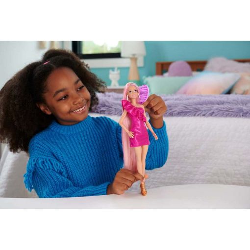 Εικόνα της Barbie - Totally Hair Doll με Αξεσουάρ Styling HKT96