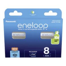 Εικόνα της Επαναφορτιζόμενες Μπαταρίες Panasonic Eneloop AAA Ni-MH 800mAh 8τμχ 37833037