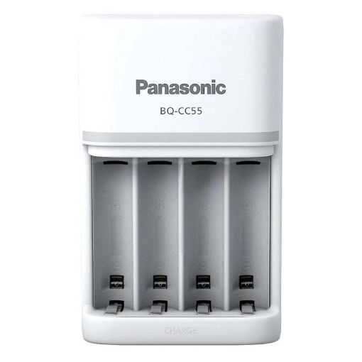 Εικόνα της Φορτιστής Μπαταριών Panasonic Eneloop Professional BQ-CC55E AA/AAA White 37847519