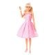 Εικόνα της Barbie - The Movie Margot Robbie με Ροζ Καρό Φόρεμα HPJ96