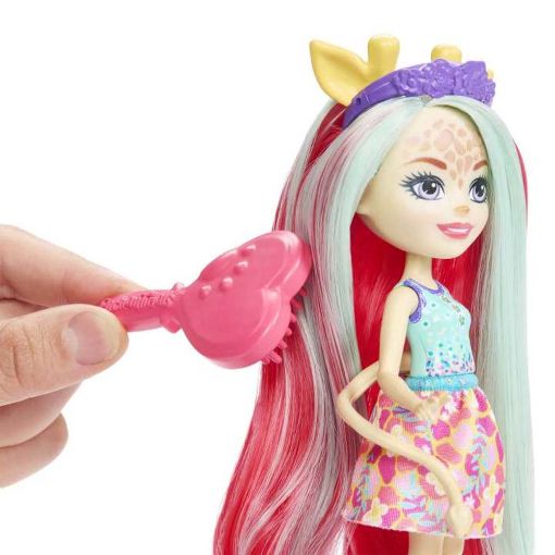 Εικόνα της Mattel Enchantimals - Glam Party Κούκλα Καμηλοπάρδαλη με Μακριά Μαλλιά HNV29