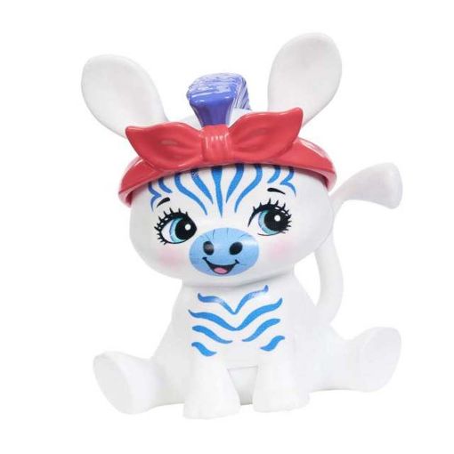 Εικόνα της Mattel Enchantimals - Glam Party Κούκλα Ζέβρα με Μακριά Μαλλιά HNV28