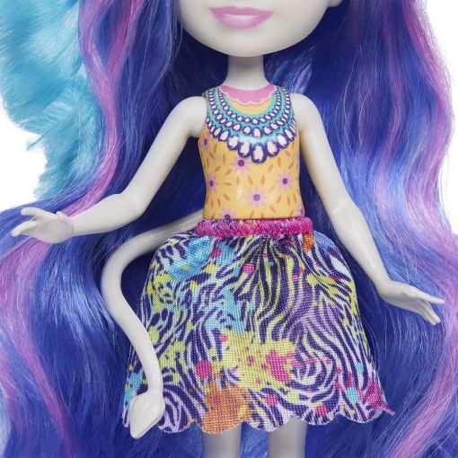 Εικόνα της Mattel Enchantimals - Glam Party Κούκλα Ζέβρα με Μακριά Μαλλιά HNV28
