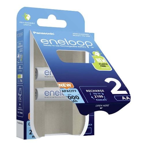 Εικόνα της Επαναφορτιζόμενες Μπαταρίες Panasonic Eneloop R6 AA 2000mAh 2τμχ 38261653