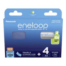 Εικόνα της Επαναφορτιζόμενες Μπαταρίες Panasonic Eneloop AA Ni-MH 2000mAh 1.2V & Battery Case 4τμχ 39067927