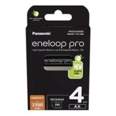 Εικόνα της Επαναφορτιζόμενες Μπαταρίες Panasonic Eneloop Pro AA Ni-MH 2500mAh 1.2V 4τμχ 8212845