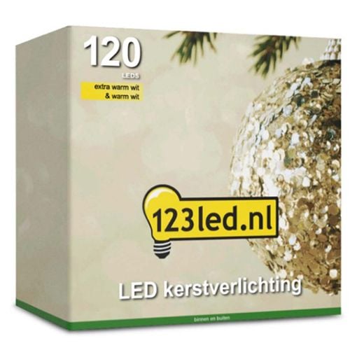 Εικόνα της Χριστουγεννιάτικα Λαμπάκια 123LED Extra Warm & Warm White 120 LEDs 12m