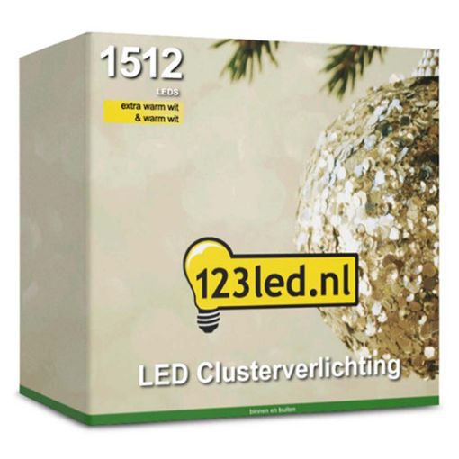 Εικόνα της Χριστουγεννιάτικα Λαμπάκια 123LED Extra Warm & Warm White 1512 LEDs 14m