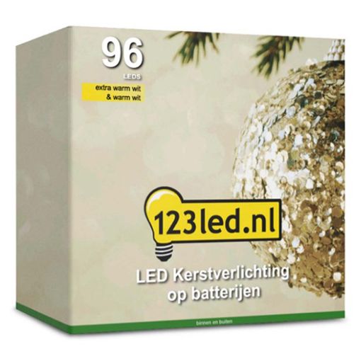 Εικόνα της 123LED Χριστουγεννιάτικα Λαμπάκια Extra Warm & Warm White 96 LEDs 7,5m