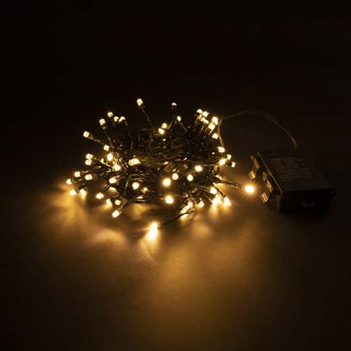 Εικόνα της 123LED Χριστουγεννιάτικα Λαμπάκια Extra Warm & Warm White 96 LEDs 7,5m