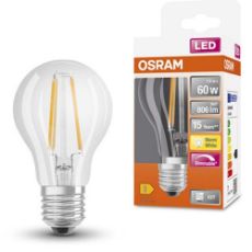 Εικόνα της Λάμπα LED Osram Superstar Classic A Dimmable Filament E27 Peer A60 2700K 806lm 7W Warm White