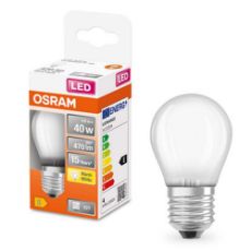 Εικόνα της Λάμπα LED Osram Retrofit Classic E27 P45 2700K 470lm 4W Warm White