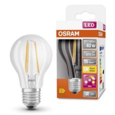 Εικόνα της Λάμπα LED Osram StarPlus GlowDim E27 Peer A60 Dimmable 2200-2700K 350lm Filament 4W Warm White