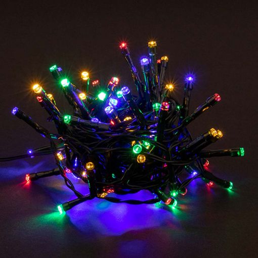 Εικόνα της Χριστουγεννιάτικα Λαμπάκια 123LED Multicolor & Warm White 80 LEDs 8.9m