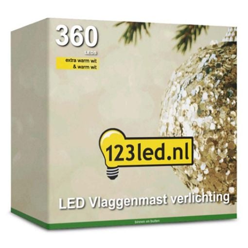 Εικόνα της Λαμπάκια Ιστού Σημαίας 123LED Extra Warm White & Warm White 360LEDs 8m
