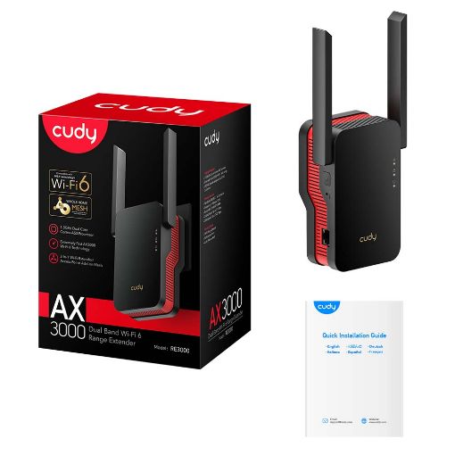 Εικόνα της Range Extender Cudy RE3000 WiFi 6 Mesh AX3000 Dual-Band
