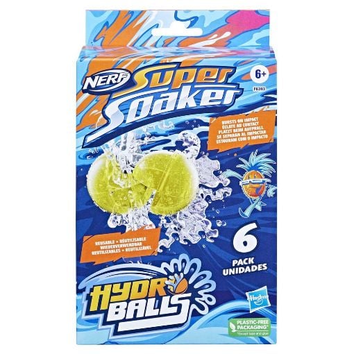 Εικόνα της Hasbro Nerf - Σφαίρες Hydro Balls Super Soaker 6τμχ F6393