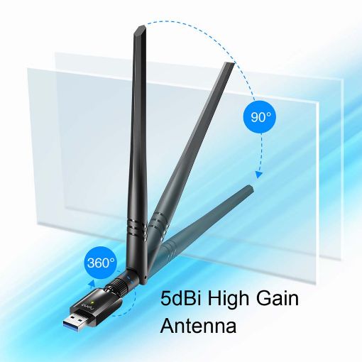 Εικόνα της Wireless USB Adapter Cudy WU1400 High-Gain AC1300