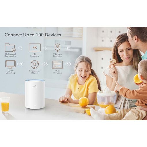 Εικόνα της Access Point Cudy M1200 Whole Home Mesh WiFi System AC1200 (2-pack)