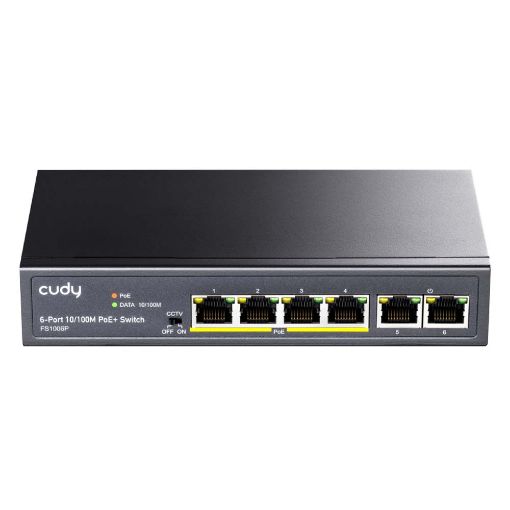 Εικόνα της Desktop Switch Cudy FS1006P PoE+ 6-port Fast Ethernet