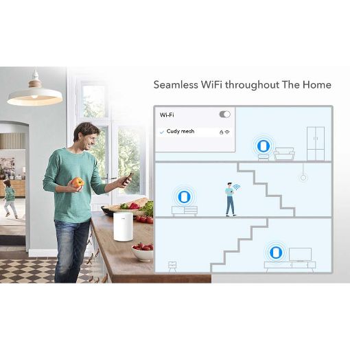 Εικόνα της Access Point Cudy M1300 Whole Home Mesh WiFi System AC1200 Gigabit Ethernet (2-pack)