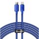 Εικόνα της Καλώδιο Baseus Crystal Shine Τype-C to Lightning 20W 2m Blue CAJY000303