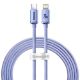 Εικόνα της Καλώδιο Baseus Crystal Shine Τype-C to Lightning 20W 2m Purple CAJY000305